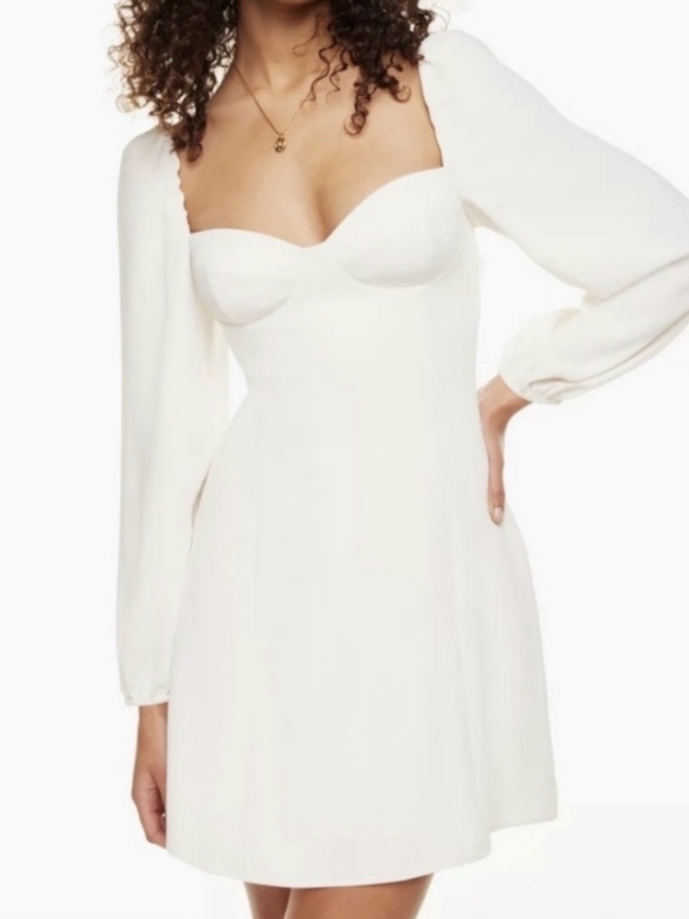 NWT White Bustier Mini Dress | Bridal Shower Engagement Party Dress XS/S